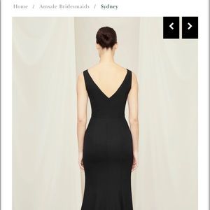 Amsale navy blue Sydney bridesmaid dress size 4